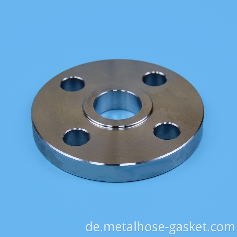 Flat welded plate flange